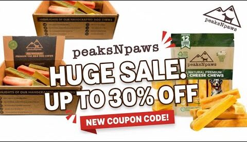 ๐ถpeaksNpaws Coupon Code & Sale: Save 30% on Natural Chewy Pet Food -๐งYak Cheese Dog Treats!